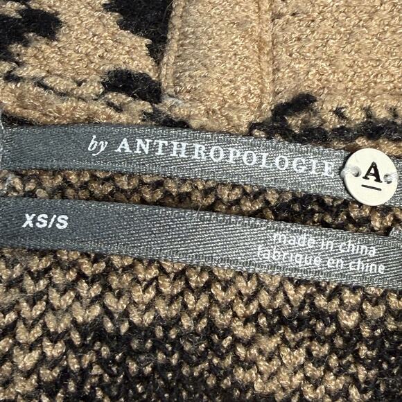 Anthropologie Lola Cardigan Sweater Sz XS/S Oversized Black Multi Floral Boho - Picture 14 of 14